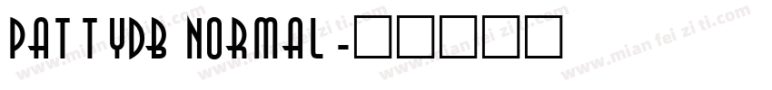 PattyDB Normal字体转换